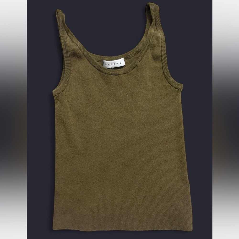 Celine Khaki Knit Top